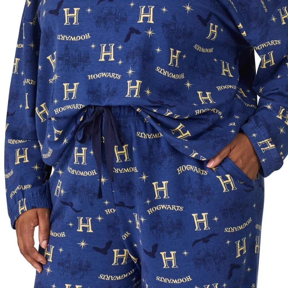 Character Womens 2-piece Lounge Set Harry Potter Warner Bros. Blue